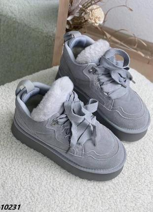 Угги на шнурках