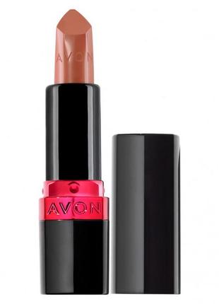 Avon увлажняющая кремовая губная помада «ультра» карамельный поцелуй