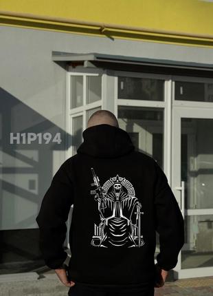 Тепле чоловіче худі з крутим принтом
