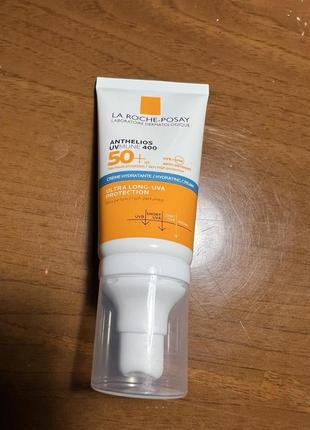 Сонцезахисний зволожуючий крем для обличчя та шкіри навколо очей la roche-posay anthelios anthelios uvmune 400 spf50+ hydrating crea