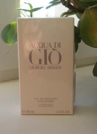 100 мл giorgio armani acqua di gio pour homme туалетная вода
