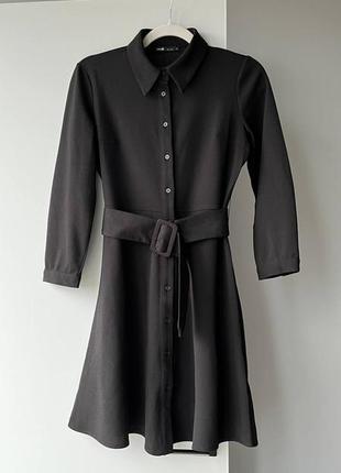 Сукня oodji чорна з поясом