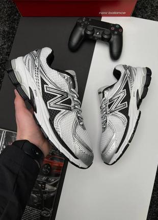 👟 кросівки     new balance 860v2 white silver black    / наложка bs👟