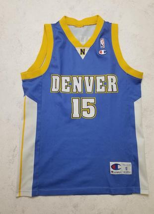 Баскетбольна майка vintage denver nuggets anthony champion jersey