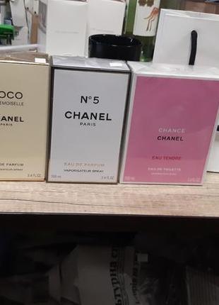 Набор chanel 4 единицы по 100мл и фирменный пакет