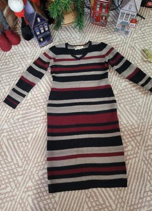 Шерстяное платье