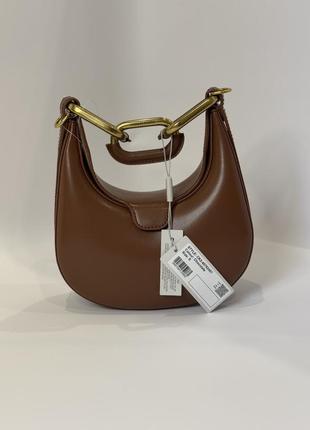 Сумка charles & keith mini kora chain-link moon bag оригинал