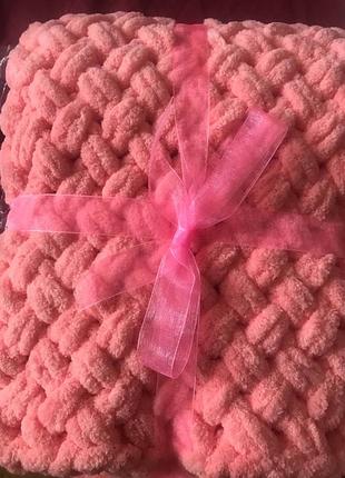 Плед їх гіпоалергенної пряжі ручна робота