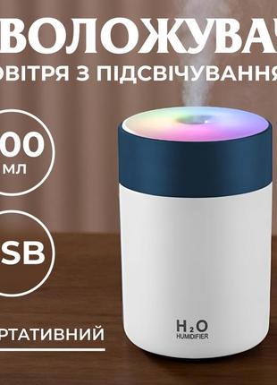 Увлажнитель воздуха usb colorful humidifier 300ml белый