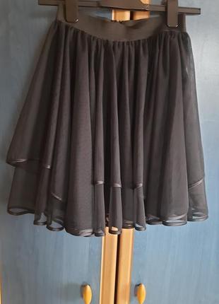 Юбка клеш из сетки 2