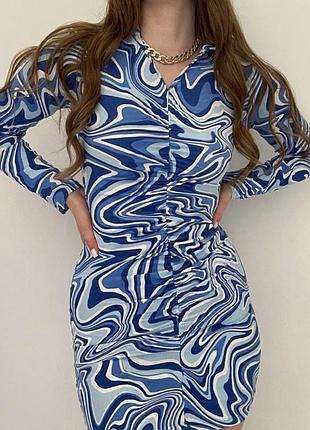 Синя-блакитна сукня 😍