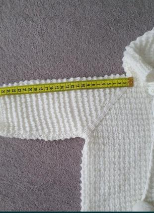 Детская вязаная кофта ручная работа 80-86 размер 8