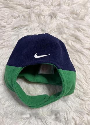 Флісова шапка на липучці nike на малюка 6-12 міс
