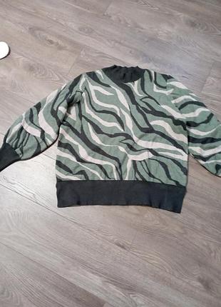 Свитер в принт, мягкий 3