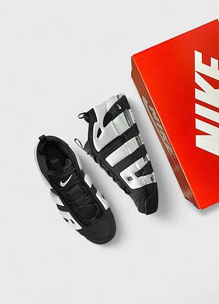 Nike air more uptempo low black/photon dust 3