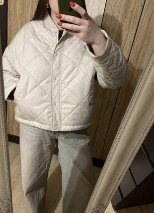 Нова світла тонка курточка оверсайз 50-54 р