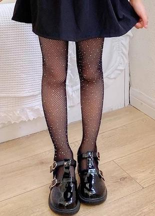 Детские колготки в сеточку