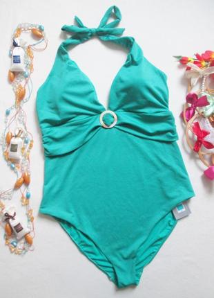 Шикарный фактурный слитный однотонный купальник батал m&s 🌼🌴🌼