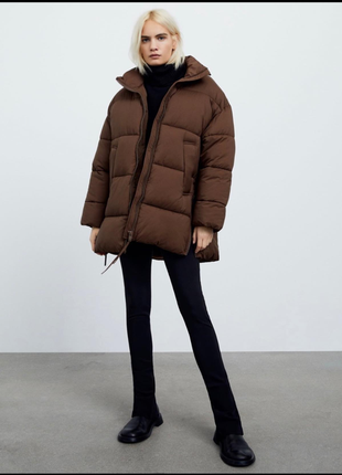 Пуховик/куртка оверсайз zara