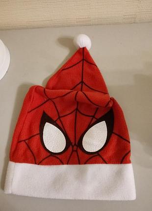 Шапка spiderman детская новогодняя