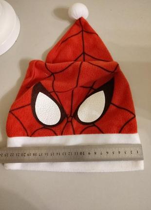 Шапка spiderman детская новогодняя4 фото