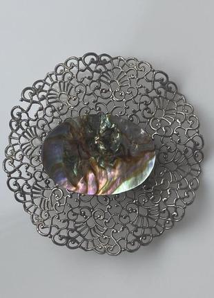Винтаж! брошь, филигрань, гелиотис, 1950-70 годы