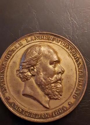 Медаль 1884р. международная сельскохозяйственная выставка.