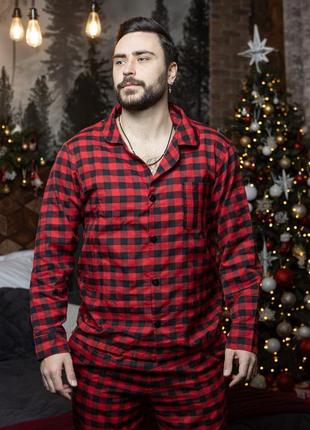 Комплект к80-08, р.s,m,lxl,2xl,3xl, байка, красный