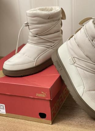 Женские дутики высокие Football puma snowbae