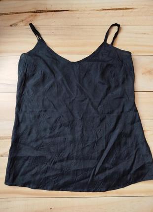 Чорна майка  топ розмір s  з 100% viscose