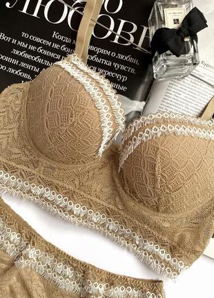 Комплект белья в бежевых тонах intimissimi2 фото