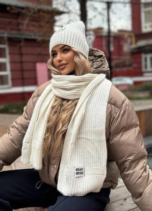 Комплект: шапка, шарф