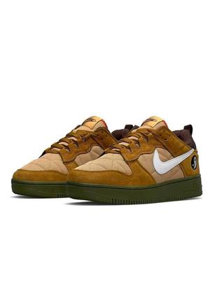 Термо кроссовки мужские nike air force 1 yin yang fleece termo
