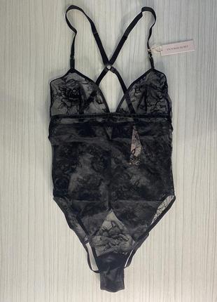Боди виктория секрет размер s. rose lace triangle teddy victoria’s secret