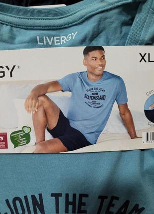Чоловіча піжама, домашній костюм livergy німеччина, футболка + шорти
