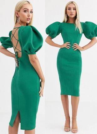 Розпродаж сукня asos міді зі шнурівкою на спині