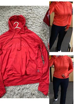 Комфортный спортивный лонгслив с прорезями под палец,reebok,p.s-l