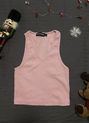 Топ prettylittlething розовый