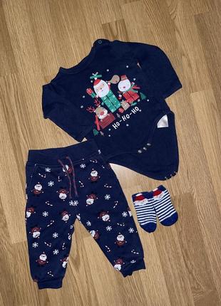 Новорічний комплект костюм