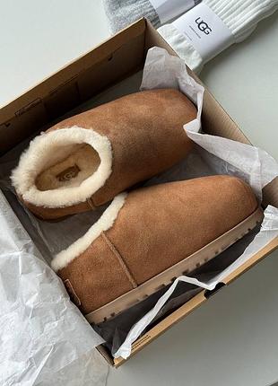 Уггі ugg pumped slide chestnut (premium) + 🧦