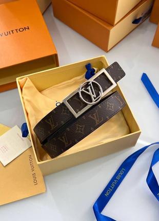 Ремінь lv louis vuitton двосторонній
