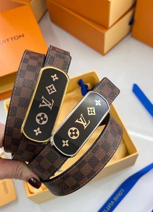 Ремінь lv louis vuitton двосторонній
