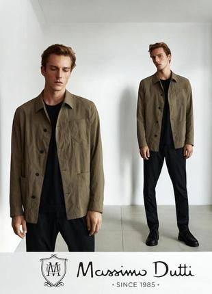 Massimo dutti лёгкая куртка цвет хаки.