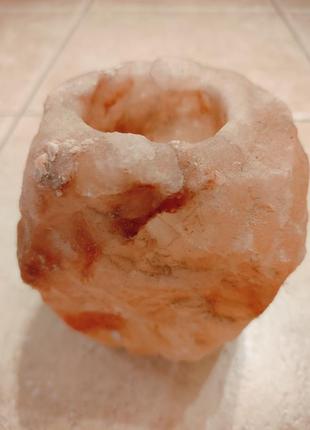 Сольова лампа-підсвічник