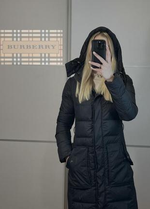 Женский пуховик burberry оригинал размер хs s