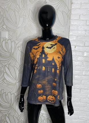 Трикотажна блуза кофта halloween