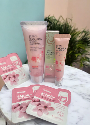 Нічна маска з екстрактом сакури