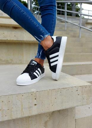 Adidas superstar black/white 🆕 шикарні кросівки адідас 🆕 купити накладений платіж