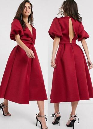 Розпродаж сукня asos міді c напіввідкритою спиною