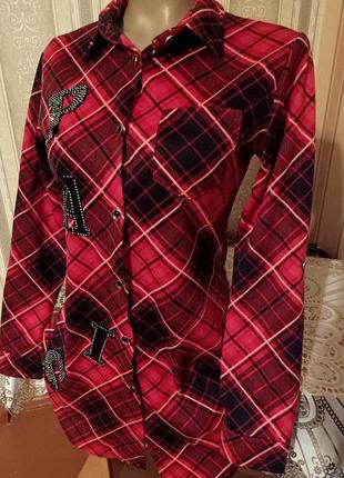 Кардиган сорочка ,тепла подовжена